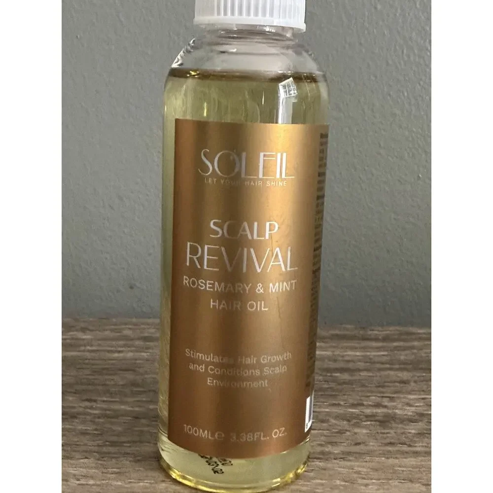 Soleil Rosemary Mint Scalp Hair Oil 100ml NEW Strengthening Treatment